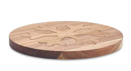 2 dessous de plat personnalisés en acacia - Scaglia