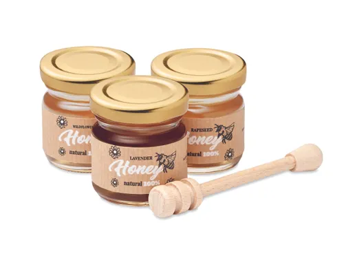 3 miels de fleurs sauvages personnalisable - Beebee Set