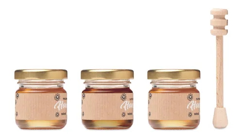 3 miels de fleurs sauvages personnalisable - Beebee Set