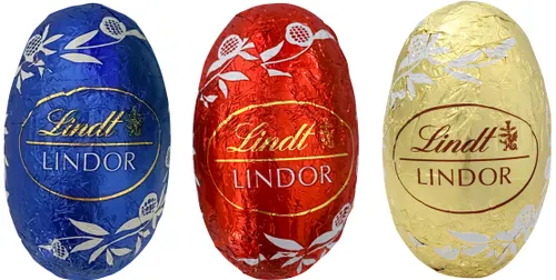 3 mini-œufs Lindt en papier