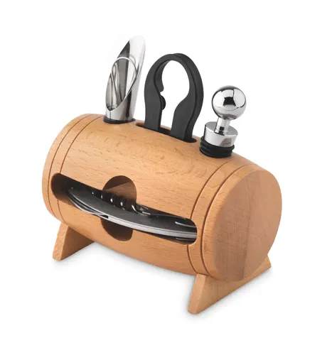 4 accessoires à vin en tonneau publicitaires - Bota