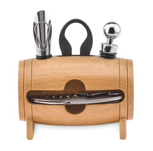 4 accessoires à vin en tonneau publicitaires - Bota