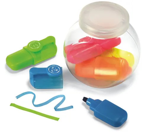 5 Surligneurs dans un pot personnalisables