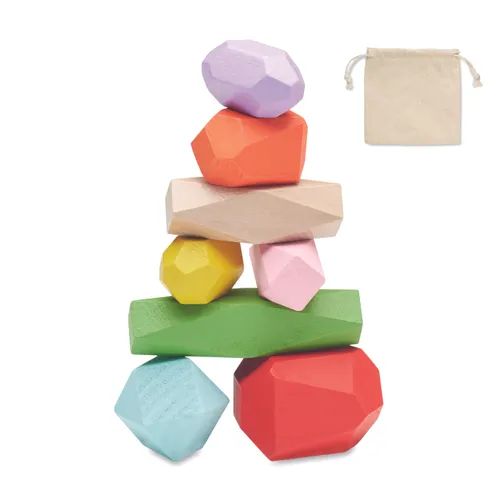 8 Pieces en bois empilables personnalisables - Dolmen