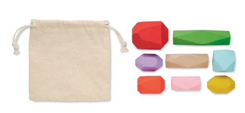 8 Pieces en bois empilables personnalisables - Dolmen