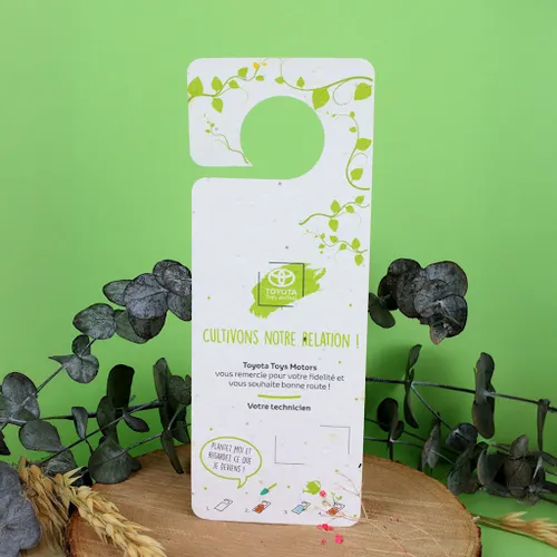 Accroche papier graines forme 1