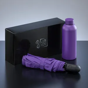 Active set: bouteille d’eau Isotherme et parapluie automatique | Violet