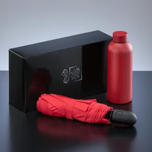 Active set: bouteille d’eau Isotherme et parapluie automatique | Rouge