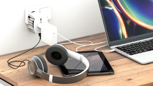 Adaptateur de voyage universel personnalisé MUV 2-Pôles avec USB - Skross