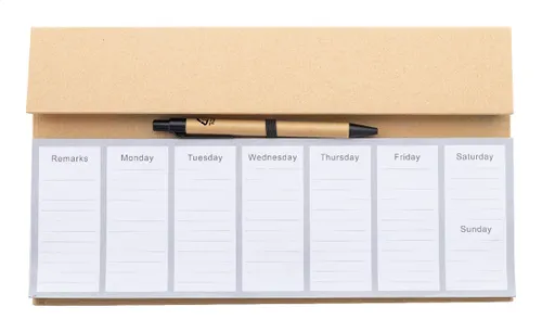 Agenda hebdomadaire personnalisé - Weeknot