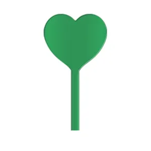 Agitateur cocktail personnalisé coeur spatule 190 mm | Vert 66