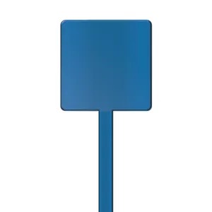 Agitateur cocktail personnalisé carré spatule 190 mm | Bleu 73