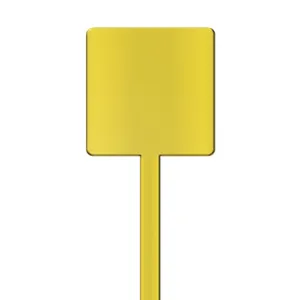 Agitateur cocktail personnalisé carré spatule 190 mm | Jaune 70