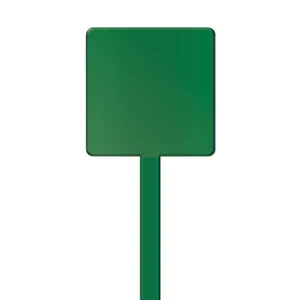 Agitateur cocktail personnalisé carré spatule 190 mm | Vert 66