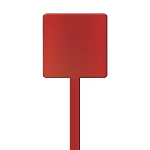 Agitateur cocktail personnalisé carré spatule 190 mm | Rouge 67