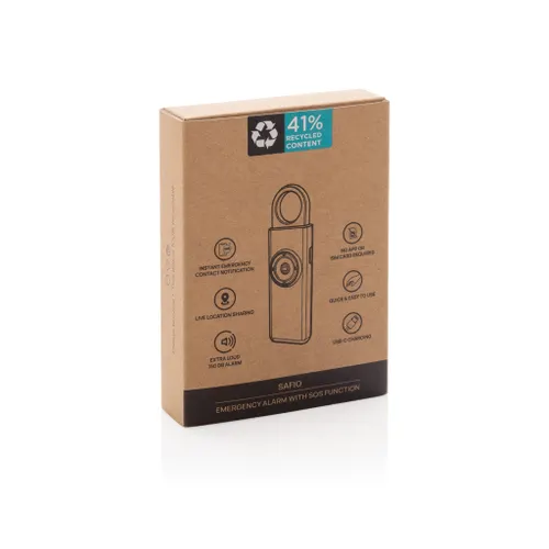Alarme d'urgence rechargeable avec fonction SOS Safio RCS - XD Collection