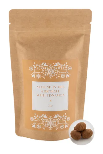 Amandes chocolatées personnalisées à la cannelle, 70g - Cinnanut