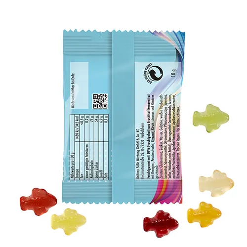 Avion en gommes de fruits