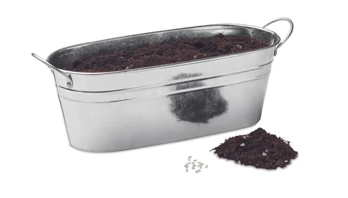 Bac en zinc & herbes aromatique publicitaire - Mix Seeds