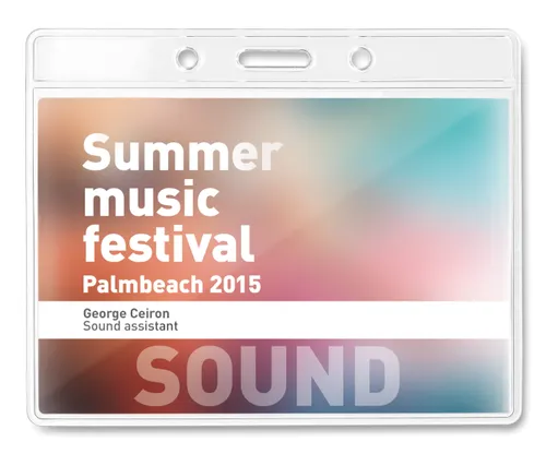 Badge Badgy 10x8 cm personnalisé