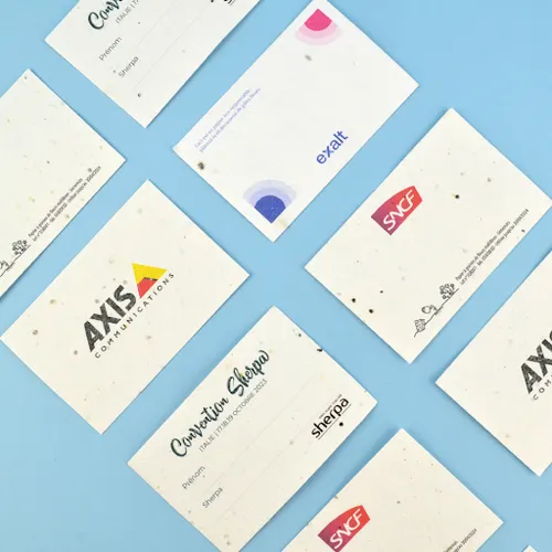 Badge papier graines