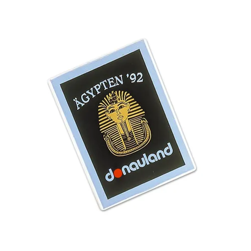 Badge plastique publicitaire (ps) avec pince epingle