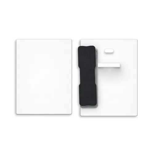 Badge plastique (ps) carte 43x58 mm personnalisé avec aimant