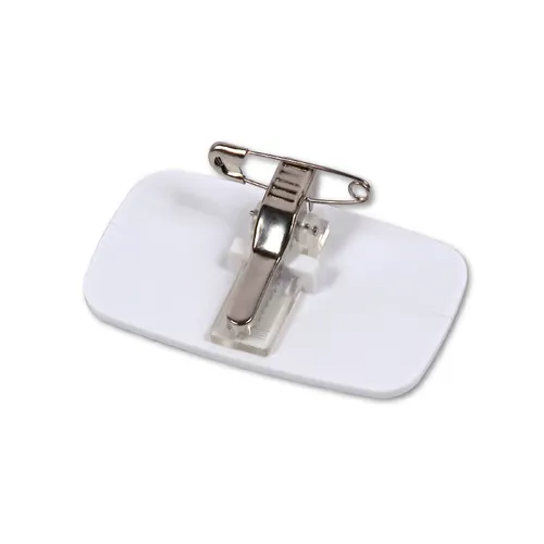 Badge plastique (ps) personnalisé avec pince-epingle pour quadridome