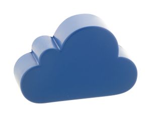 Balle anti-stress personnalisée - Cumulus | Bleu