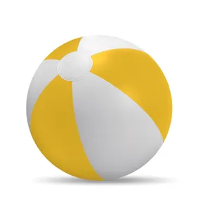 Balle gonflable plage personnalisable - Playtime | Yellow