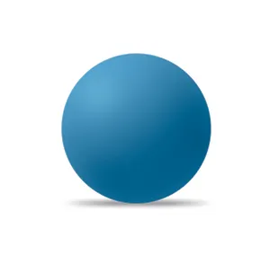 Balle rebondissante caoutchouc - Funball | Bleu