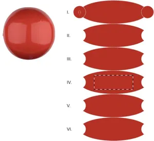 Ballon de plage personnalisé (ø40 cm) - Mindil | Rouge