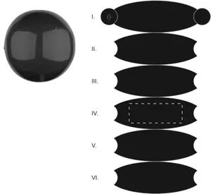 Ballon de plage personnalisé (ø40 cm) - Mindil | Noir
