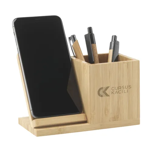 Bamboo Boss 15W support de charge/porte-stylo