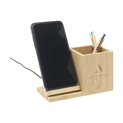 Bamboo Boss 15W support de charge/porte-stylo