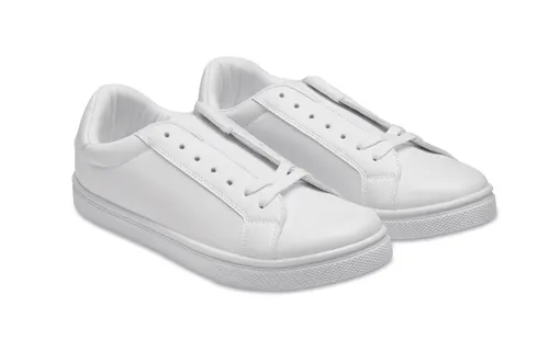 Baskets en PU personnalisables taille 47 - Blancos
