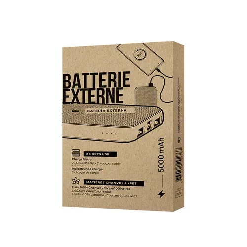 Batterie externe publicitaire 5000 mah