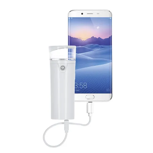 Batterie externe publicitaire avec brumisateur li-ion 2000 mah