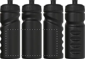 Bidon publicitaire personnalisé en RPE - Reskin | Noir