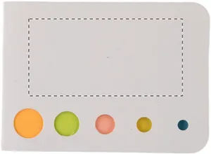 Bloc mémo adhésifs personnalisé - Minok | Blanc