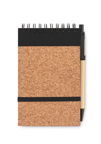 Bloc-notes A6 personnalisable en liège avec stylo - Sonoracork