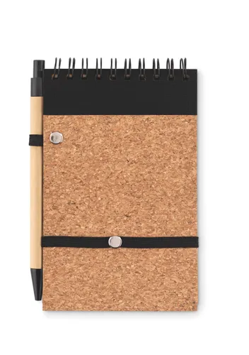 Bloc-notes A6 personnalisable en liège avec stylo - Sonoracork