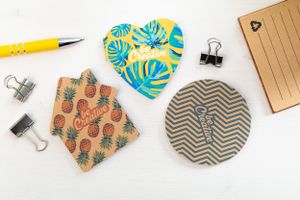 Bloc-notes autocollant personnalisé - CreaStick Circle Eco