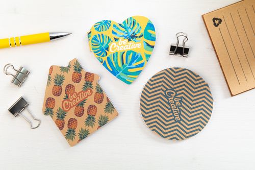 Bloc-notes autocollant personnalisé - CreaStick House Eco