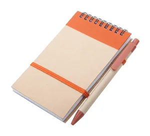 Bloc notes publicitaire - Platanus A6 | Orange / Naturelle