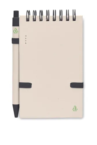 Bloc-notes en carton de lait recyclé personnalisable - Mito Set