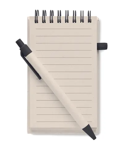 Bloc-notes en carton de lait recyclé personnalisable - Mito Set