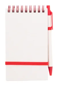 Carnet de notes publicitaire en carton de pack de lait - Relact Jot | Rouge
