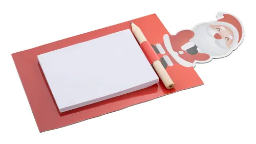 Bloc-notes magnétique de Noël personnalisé, Père Noël - Julliste