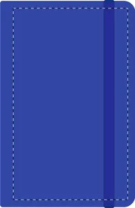 Bloc-notes publicitaire - Nopuk Line A6 | Bleu